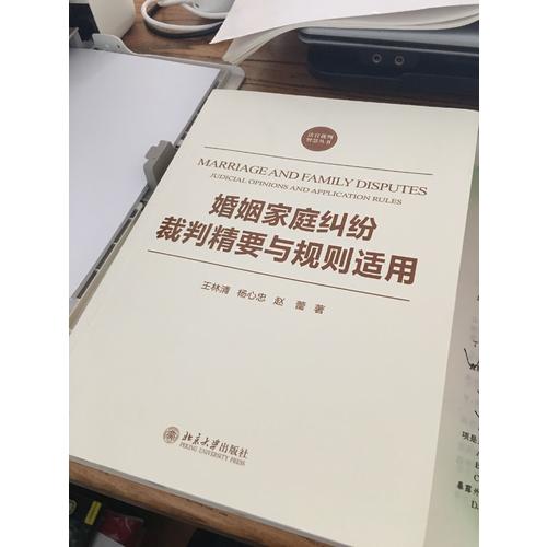 婚姻家庭纠纷裁判精要与规则适用