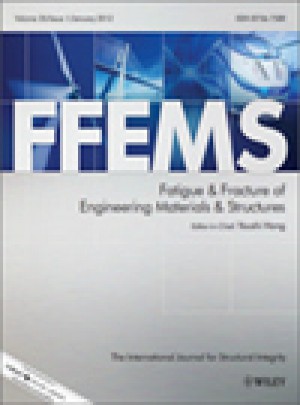 Fatigue & Fracture Of Engineering Materials & Structures