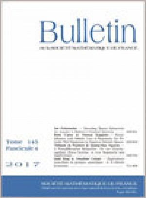 Bulletin De La Societe Mathematique De France