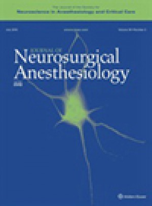 Journal Of Neurosurgical Anesthesiology