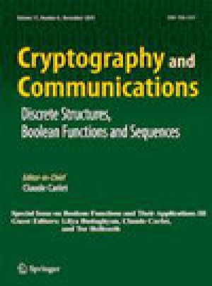 Cryptography And Communications-discrete-structures Boolean Functions And Sequen