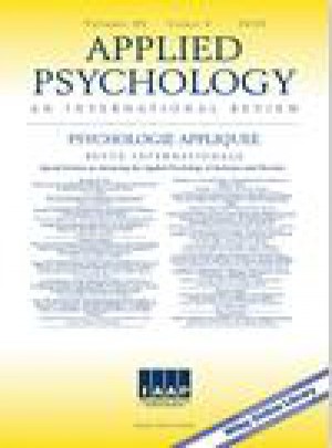 Applied Psychology-an International Review-psychologie Appliquee-revue Internati