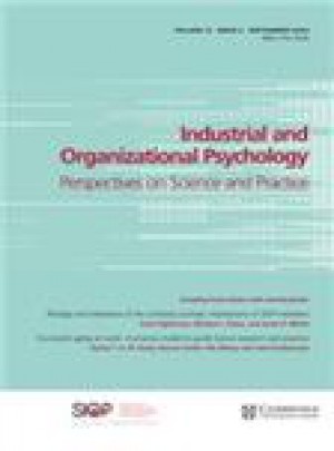 Industrial And Organizational Psychology-perspectives On Science And Practice