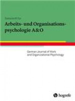 Zeitschrift Fur Arbeits-und Organisationspsychologie