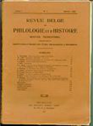 Revue Belge De Philologie Et D Histoire