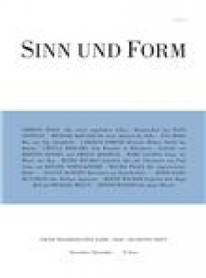 Sinn Und Form