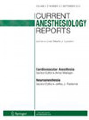 Current Anesthesiology Reports