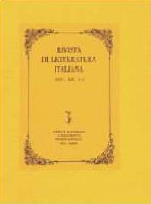 Rivista Di Letteratura Italiana