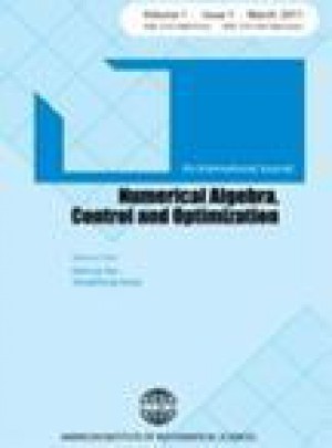 Numerical Algebra Control And Optimization