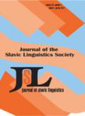 Journal Of Slavic Linguistics