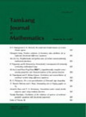 Tamkang Journal Of Mathematics