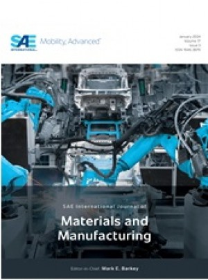 Sae International Journal Of Materials And Manufacturing