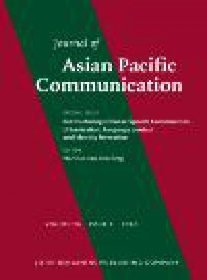 Journal Of Asian Pacific Communication