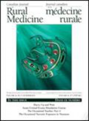 Canadian Journal Of Rural Medicine