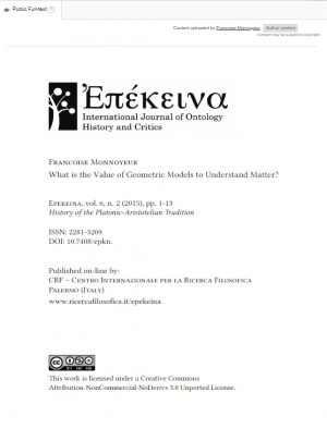 Epekeina-international Journal Of Ontology History And Critics