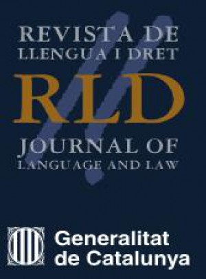 Revista De Llengua I Dret-journal Of Language And Law