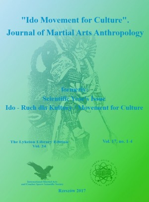 Ido Movement For Culture-journal Of Martial Arts Anthropology