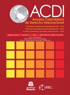 Anuario Colombiano De Derecho Internacional-acdi