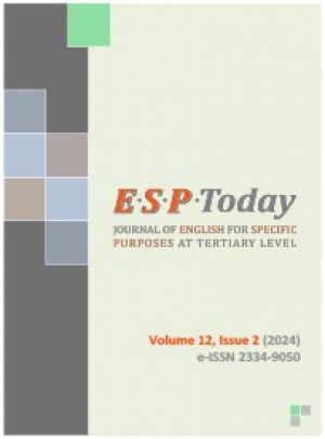 Esp Today-journal Of English For Specific Purposes At Tertiary Level