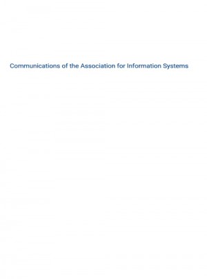 Communications Of The Association For Information Systems