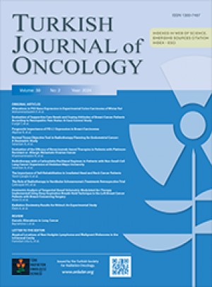 Turk Onkoloji Dergisi-turkish Journal Of Oncology