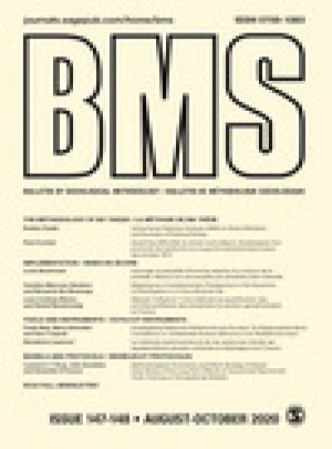 Bms-bulletin Of Sociological Methodology-bulletin De Methodologie Sociologique